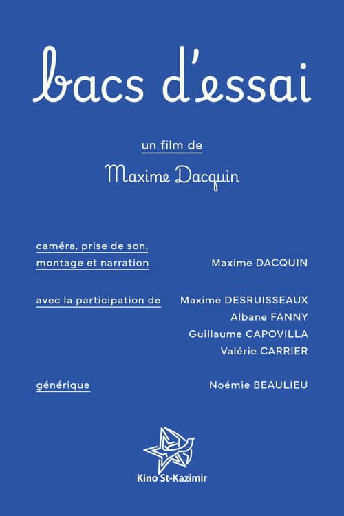 Bacs d'essai